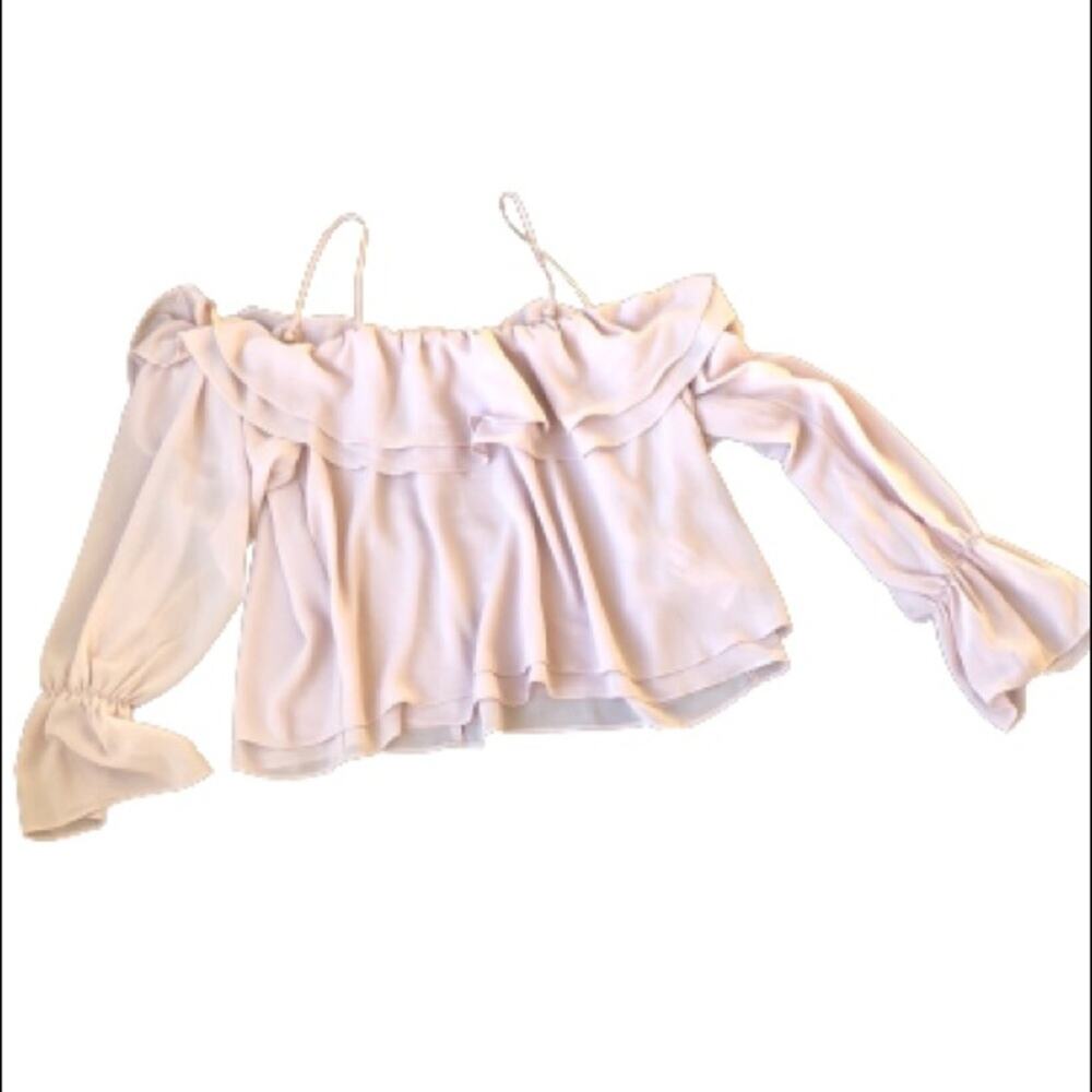 Forever 21 Baby Pink Off Shoulder Boho Chic